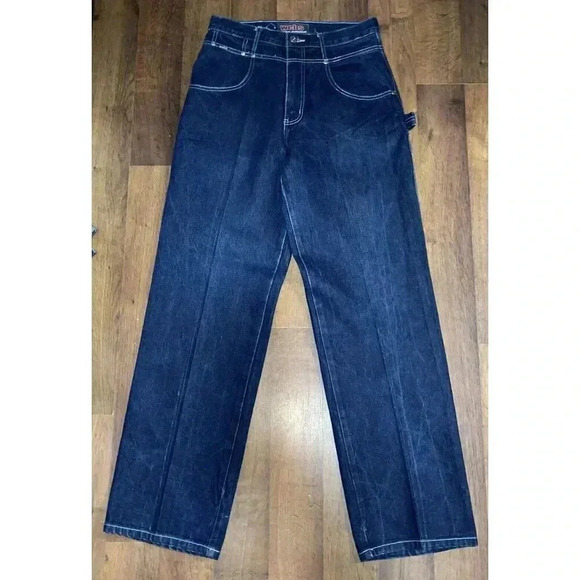 Vintage Webs Original Jeanwear Blue Baggy Jeans Customize Size 20 - Picture 1 of 7
